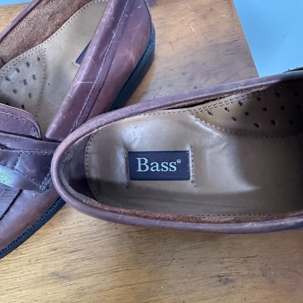 VTG G.H. Bass & Co Phillips  Brown Leather Loafers # 2684915 Mens - 9.5 Medium